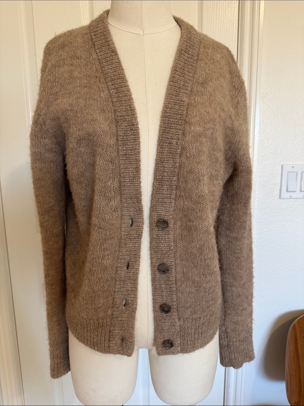 Jenni Kayne brown alpaca cardigan